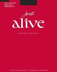 Hanes Alive Womens Full Support Control Top RT Pantyhose  - Picture 1 of 9