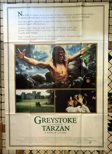 VINTAGE ORIGINAL ITALIAN MOVIE POSTER GREYSTOKE LEGEND OF TARZAN LAMBERT - Picture 1 of 4