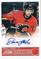 2013-14 PANINI SCORE SIGNATURES ROMAN HORAK AUTO CALGARY FLAMES #SS-RH