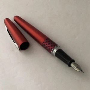 Pilot F 516 Nib Japan Red Capped Fountain Pen - Picture 1 of 12