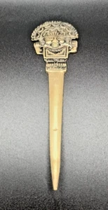 DE COLECCIÓN ABRIDOR DE LETRAS PERUANO CUSCO BRONCE 6.2", con MANGO DISEÑO INCA TUMI c1970 g - Imagen 1 de 3