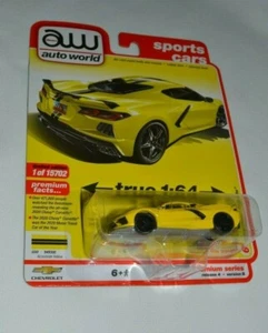 2022 AW AUTO WORLD SPORTS CARS - 2020 CHEVY CORVETTE ACCELERATE YELLOW - Picture 1 of 4