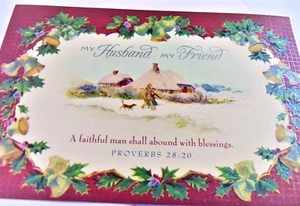 Tarjeta de felicitación de Navidad para esposo... mi esposo, mi amigo - Imagen 1 de 3