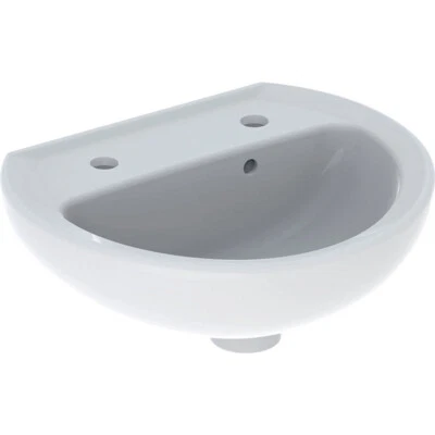 TWYFORD BATHROOMS Twyford Alcona Cloakroom Basin 40 x 32 cm, 2 Tap Holes | AR4812WH
