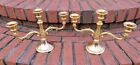 24K Gold Plated Candelabra Set ~  Sheratonn Accents Italy ~ Mid Century Vintage