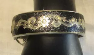 Armreif Armband Vintage Schwarz Akzent - Bild 1 von 12