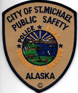 ALASKA St Michael PS Police & Fire SAR Patch Polizei Abzeichen SEARCH AND RESCUE - Bild 1 von 1