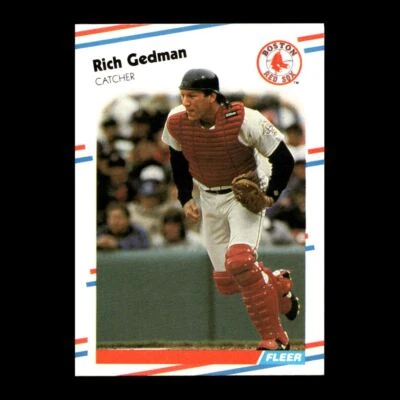 Rich Gedman 1988 Fleer Boston Red Sox #353 R326T 51 - Image 1 of 2