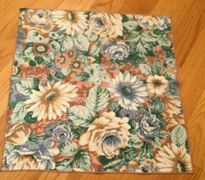 Servilletas, poliéster, flores azules y marrones, 18 x 18 pulgadas, juego de 4 - Imagen 1 de 4