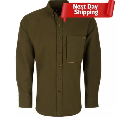 Drake Waterfowl Autumn Brushed Twill Solid Long Solid Sleeve Shirt XL - Image 1 of 3
