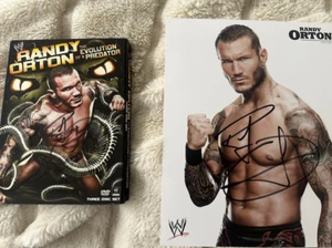 2 Randy Orton WWE Autographs for the price of 1! 8x10 and DVD - Picture 1 of 3