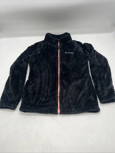 Columbia Youth Girls Fire Side Sherpa Full Zip Jacket L 14 /16 BNWT BLACK COLOUR - Picture 1 of 17