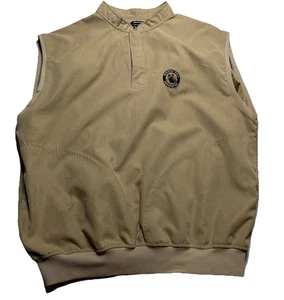 Zero Restriction Golf Outerwear Microsuede Mens Vest Houston Golf Association L - Picture 1 of 5
