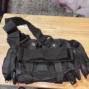 Black Tactical Travel Toiletry Bag - Picture 1 of 14