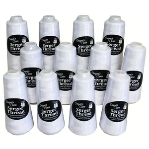 Allary Designer's Choice | Filo Serger Bianco 1500 Metri (Confezione da 12) | Premium - Foto 1 di 1