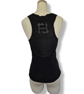 Fendi Damen Top Schwarz Strick Logo Racerback Stretch Ärmellos Italy Gr. 38 (S) - Bild 1 von 13
