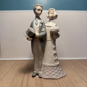 Lladro Porzellan Hochzeitstag Paar Braut & Bräutigam Hochzeit Rentner Figur 1977 - Bild 1 von 10