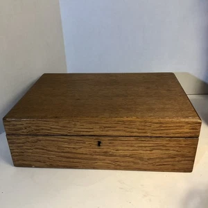 19th Century Portable Writing Desk Victorian Wood With Two Ink Bottles Antique - Picture 1 of 16