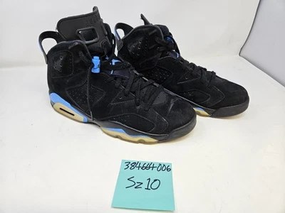 Air Jordan 6 Retro Talla 10 Para Hombre UNC Negro Azul Universitario 384664-006 Foto 1 de 4