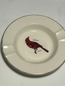 Red Indiana Cardinal Ashtray 5 3/8” - Picture 1 of 7
