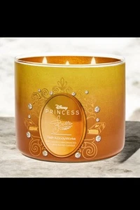 Bath & Body Works Disney Princess Belle Candle. Triple wick, 14.5 oz. New! - Picture 1 of 4
