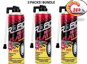 3X Road Instant Fixes Flat Tire Easy Hose Tire Inflator Air Filler Sealant 16oz - Bild 1 von 5