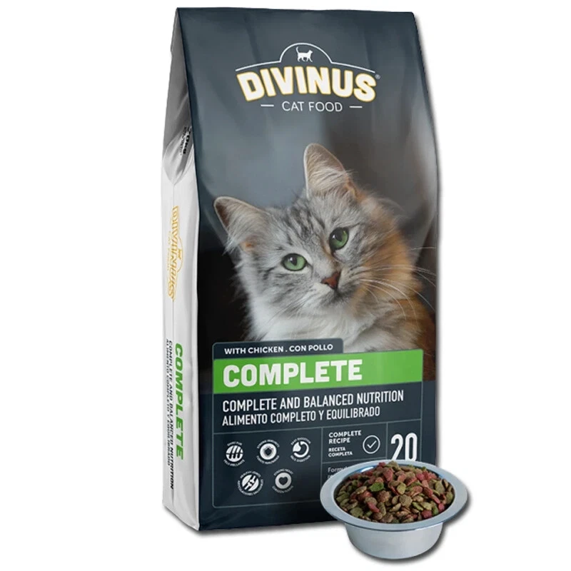 Divinus Complete 20kg Trockenfutter mit Huhn für ausgewachsene Katzen - Bild 1 von 1