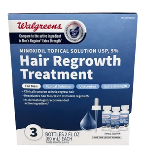 Walgreens Mens 5% Minoxidil Topical Hair Regrowth Treatment (3 Month Supply) - Picture 1 of 2