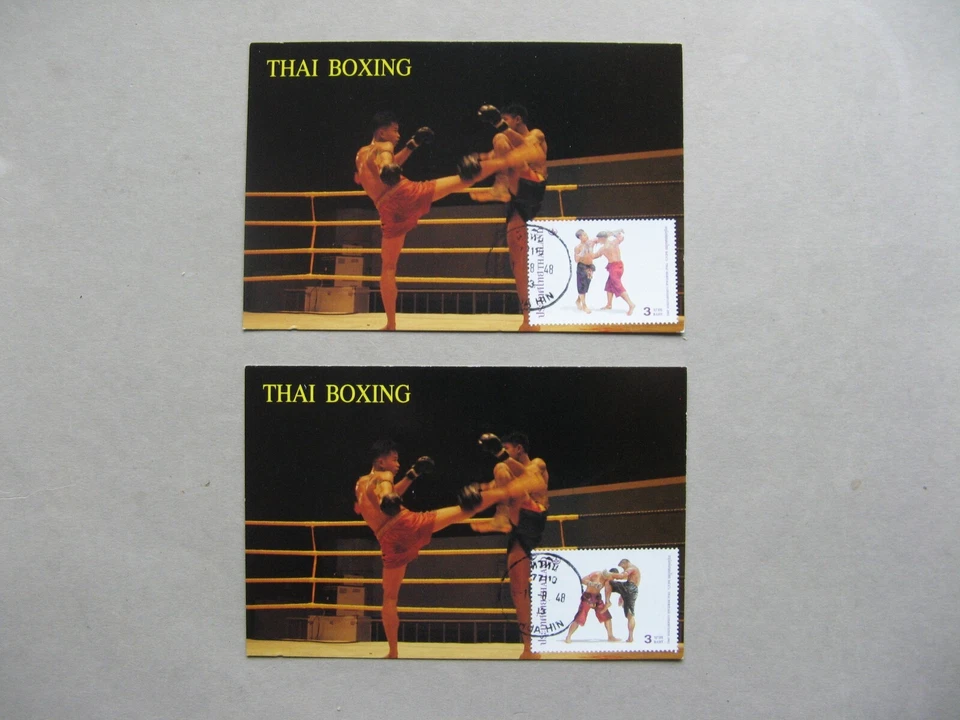 TAILANDIA, 2x Maxi Card Maxi Card 2003, Boxeo Tailandés Foto 1 de 1