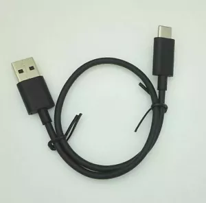 BLACK 1FT SHORT TYPE-C USB CABLE CHARGING POWER CORD for USB-C SMARTPHONES - Picture 1 of 4