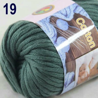 Sale 1 Ballsx50g Super Soft Cotton Chunky Blankets Hand Rugs Knitting Yarn 19 - Image 1 of 4