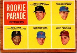 1962 Topps ROOKIE PARADE Bob Veale Pittsburgh Pirates #593 EX Condition (1)