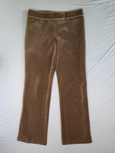 Ann Taylor Velour Pants Womens Size 8 Stretch Tan (No Pockets) Washable - Picture 1 of 17