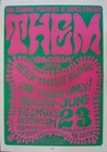 THEM VAN MORRISON BG12-1 FILLMORE Concert poster 1966 BILL GRAHAM WES WILSON 