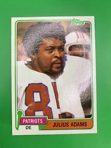 1981 Topps Julius Adams New England Patriots #139 - Picture 1 of 2