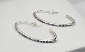 🎁Authentic Pandora SPARKLE HOOP EARRINGS - Picture 1 of 6
