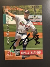 Minnesota Twins TRISTAN CRAWFORD autographed 2005 Grandstand Fort Myers Miracle