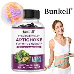 Artichoke Extract 600mg | 30/60/120caps|Non-Gmo & Gluten Free Supports Digestion - Bild 1 von 15