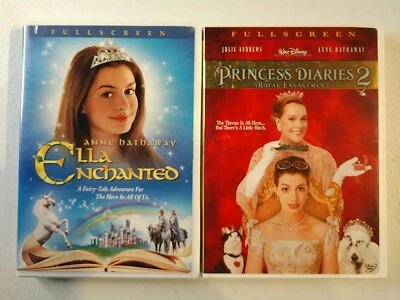 Anne Hathaway DVD Lot Of 2.  Ella Enchanted & The Princess Diaries 2. Foto 1 de 2