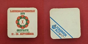 Hannen Alt Landesgartensch Grefrath 1970 Brauerei Bierdeckel Coaster Beermat - Picture 1 of 1