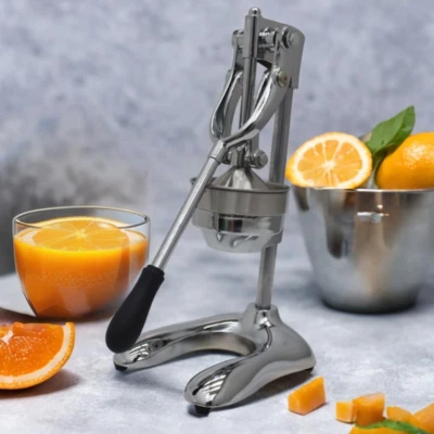 Manual Orange Juicer Press Machine Stainless Steel Fruit Squeezer Citrus Juicer - Image 1 of 4