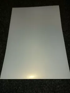 A3 PEARL EFFECT WHITE HIGH GLOSS INKJET SELF ADHESIVE STICKER VINYL  (20 SHEETS) - Picture 1 of 3