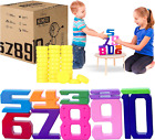 Skoolzy Number Blocks & Counting Coins 44 Piece Set, Toddler Toys Preschool Toys