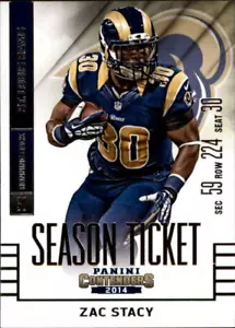 2014 Panini Contenders - ZAC STACY 75 base season ticket - St. Louis Rams - Picture 1 of 1
