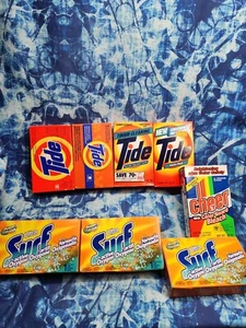 Detersivo bucato vintage TIDE anni 80 Prop sigillato 3,0 oz nuovo vecchio magazzino - Foto 1 di 9