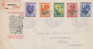 Netherlands First Day Cover NVPH NR E13 - 1953 Zomerzegels Registered - Picture 1 of 1