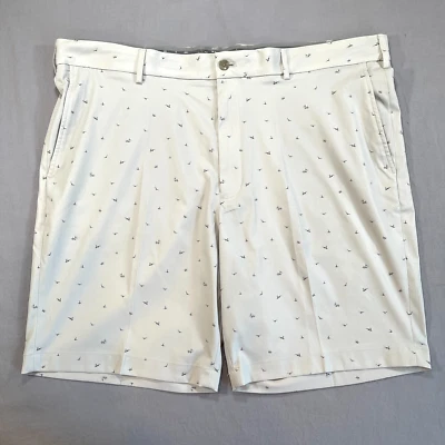 Pantalones Cortos de Golf Walter Hagen Perfect 11 Para Hombre 42 Estampado de Pájaros Caqui 9" Elastizados NUEVO Foto 1 de 4