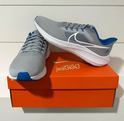 NEW 2022 Detroit Lions Nike NFL Air Zoom Pegasus 39 Running Shoe Sneaker Cover