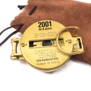 Vintage 2001 Museum Of Flight Air & Space Engineer Directional Compass Gala Souv - Picture 1 of 4