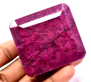 931.5 Ct Natural Huge Red Ruby Certified Museum Grade Emerald Shape Gemstone - Picture 1 of 6